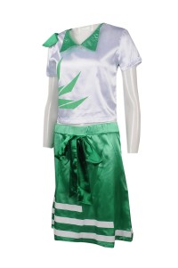 CH189 customized split cheerleading costumes  design of women's cheerleading costumes  cheerleading costumes